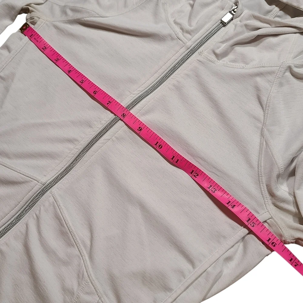 Athleta Baja UPF Hoodie Sun Jacket Swim Cover Up White XXS